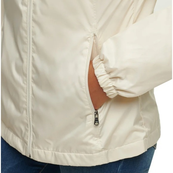 Calvin Klein Fleece Lined Hooded Full Zip Windbreaker Jacket Sz XL Gray Blue - Picture 14 of 16